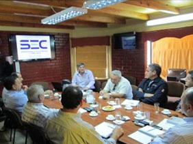 SEC Maule se reúne con representantes de ONEMI y de empresas de gas para analizar emergencias