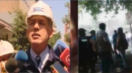 SEC investiga explosión de cilindros de gas  al interior de joyería de Santiago centro