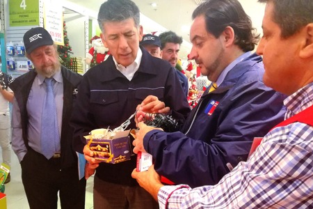 Ministro de Energía y SEC fiscalizan venta  de guirnaldas navideñas certificadas