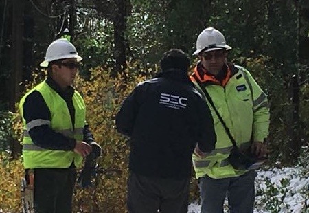 SEC Araucanía fiscalizó en terreno planes de acción de empresas eléctricas por sistema frontal