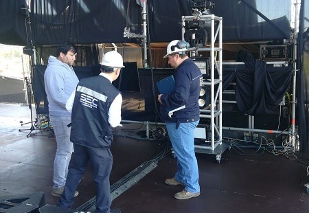 SEC Bio Bío fiscaliza que instalaciones eléctricas de Festival «Rock en Conce 2019» sean seguras