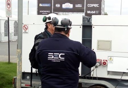 SEC fiscaliza que instalaciones eléctricas y combustibles del Mundial de Rally en Concepción sean seguras