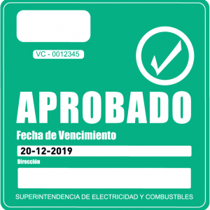 Fecha de vencimiento Sello Verde
