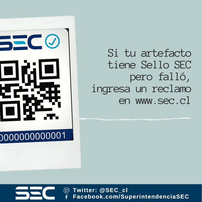 Si compraste un artefacto con sello SEC y está con desperfectos…