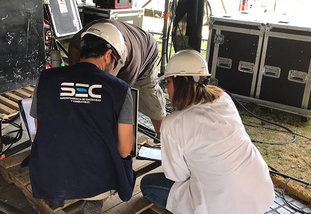 SEC Tarapacá fiscaliza que instalaciones eléctricas habilitadas para el Festival Iquique 2020 sean seguras