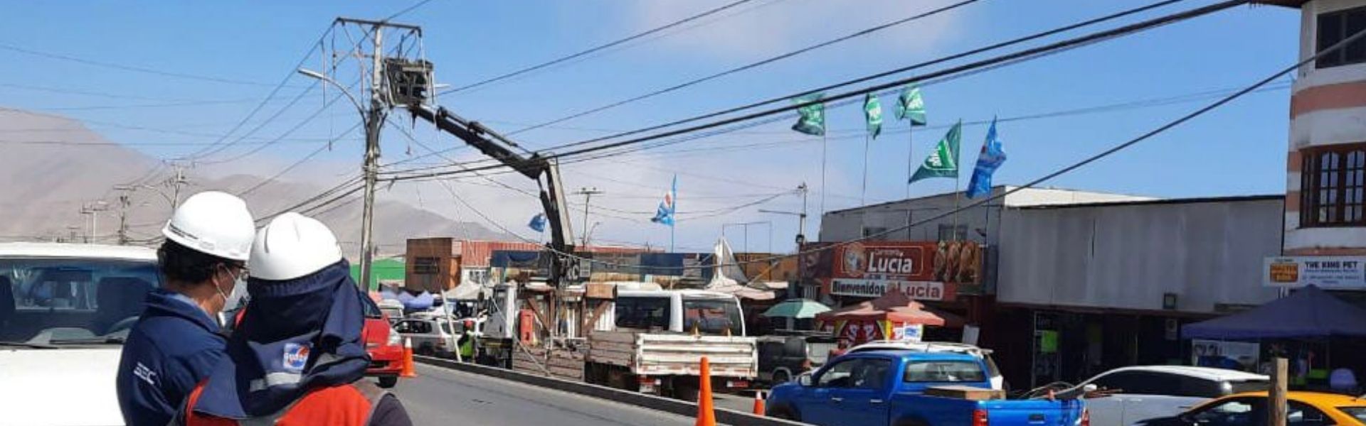 SEC Tarapacá fiscaliza trabajos de recambio de conductores realizados por CGE en Alto Hospicio