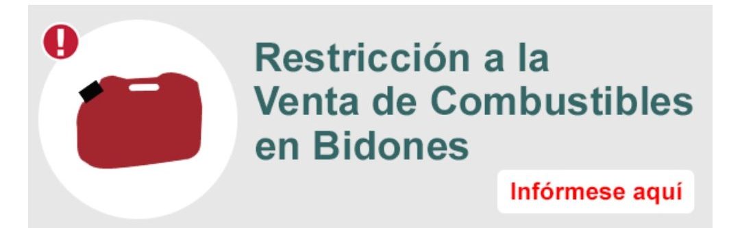 SEC emite Resolución que complementa y detalla restricción de venta de combustibles en bidones