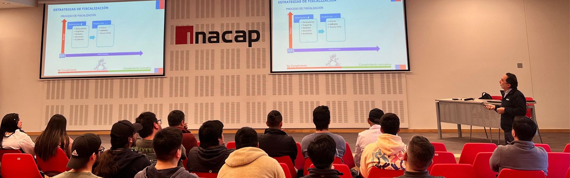 SEC Biobío dicta charla a estudiantes de INACAP de San Pedro de La Paz para informar sobre el rol de la SEC y el cambio normativo