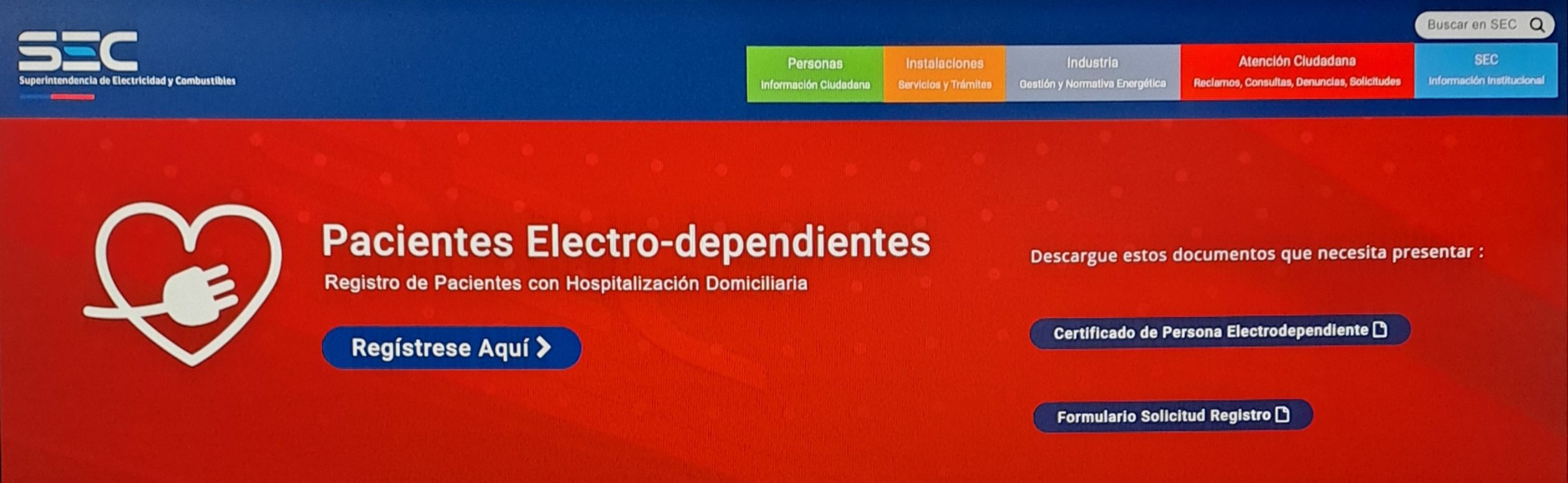 SEC formula cargos a ENEL por no descontar energía a pacientes electrodependientes