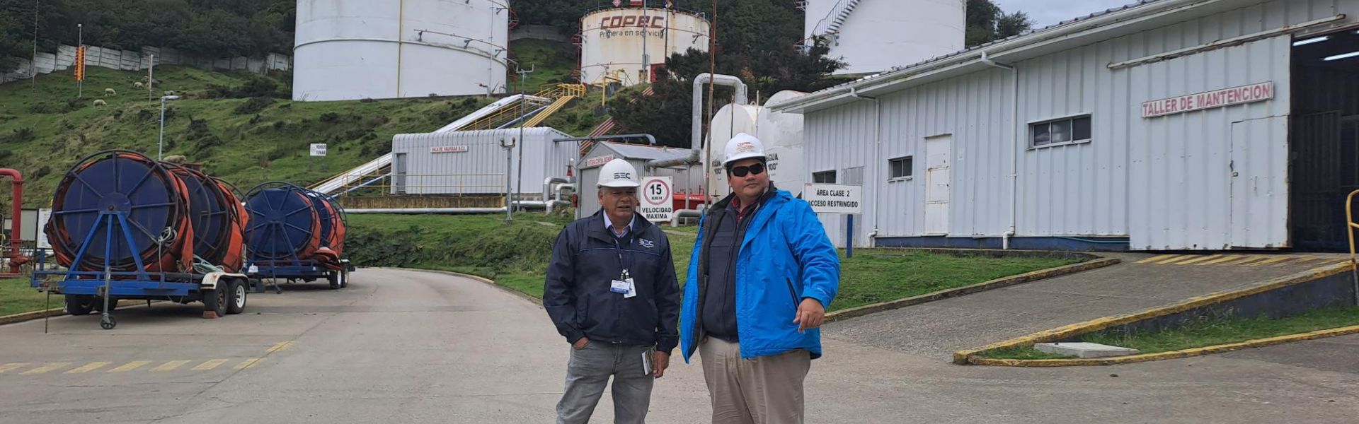 SEC Aysén monitorea seguridad y operación de planta de almacenamiento de combustibles en Puerto Chacabuco