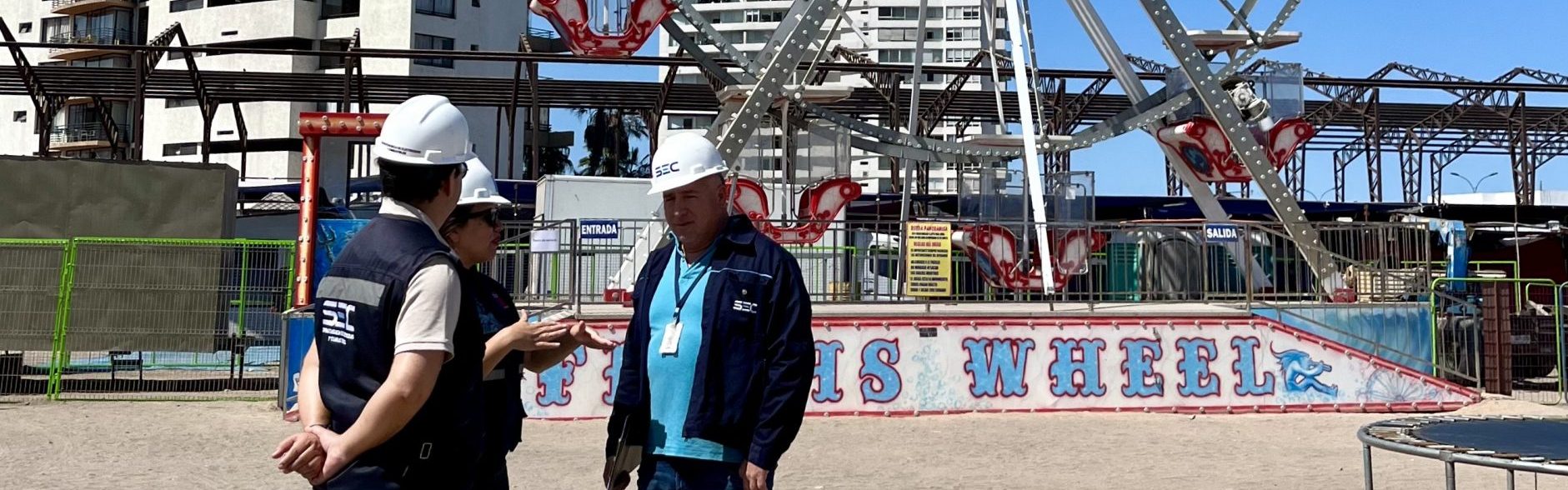 SEC Tarapacá fiscaliza instalaciones eléctricas de entretenciones FISA para resguardar seguridad