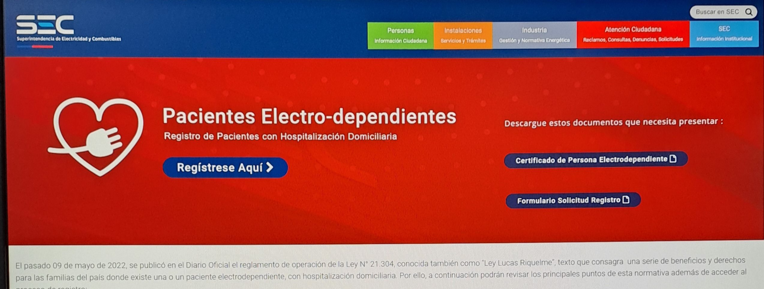 SEC Arica y Parinacota fiscaliza que se cumpla con Ley de Electrodependientes