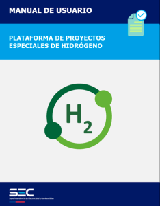Manual de uso de la plataforma de proyectos especiales de hidrógeno